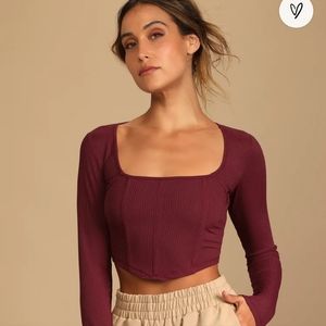 Bustier crop top